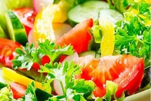 Vegetable salad to increase potency